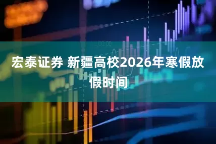 宏泰证券 新疆高校2026年寒假放假时间